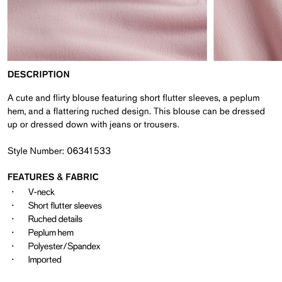 Express pink blush blouse. Brand new with tags size medium - Picture 3 of 3